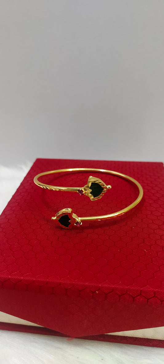 Gold look simple Openable kada