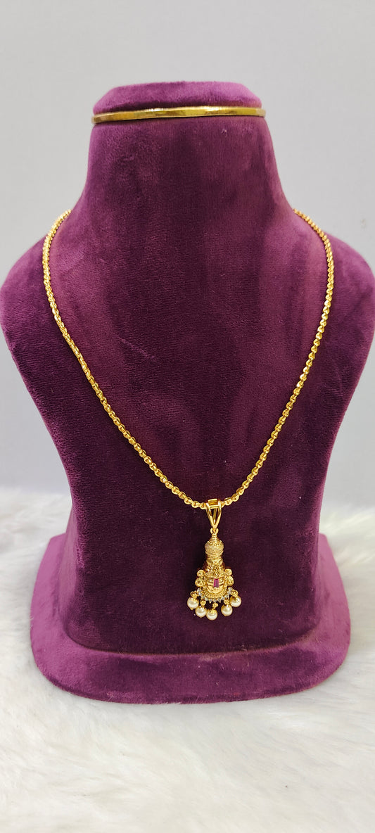 Same as gold 18" length Balaji pendant chain