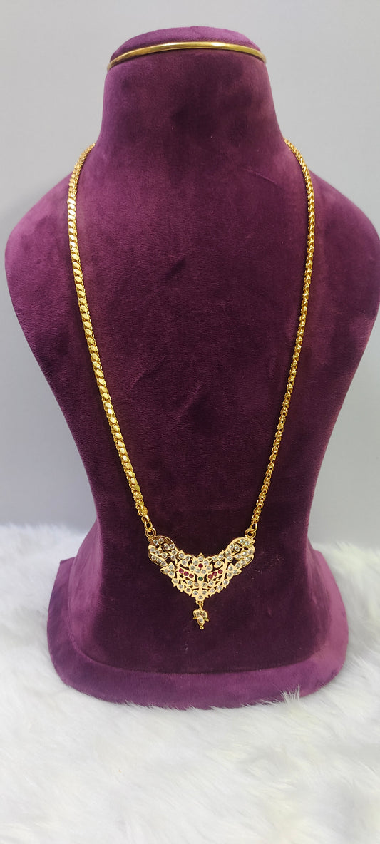 Pure panchaloham vintage look pendant chain 24" length
