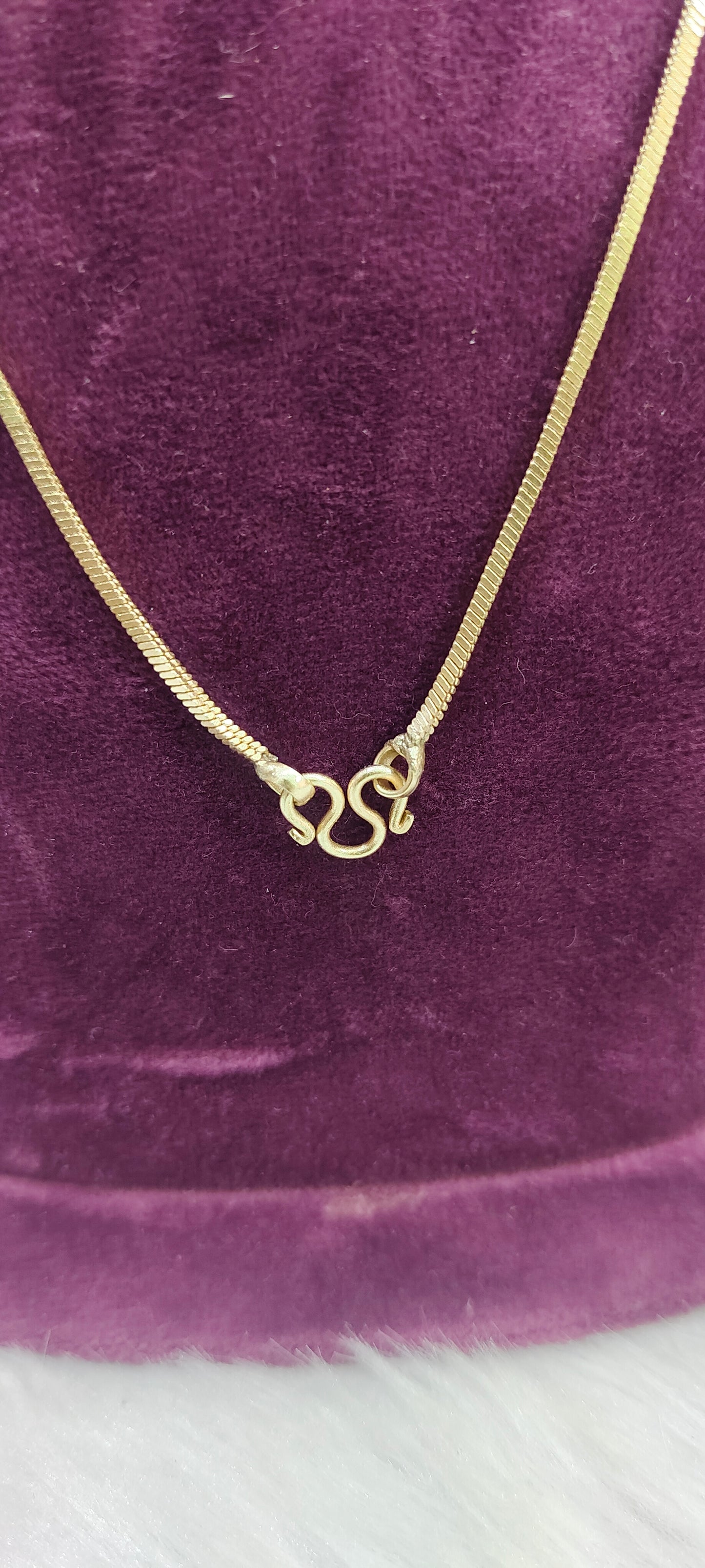 Pure panchaloham unpolished 18" length nice trendy chain