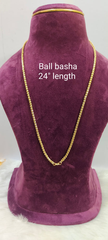 Pure panchaloham unpolished balbasha chain