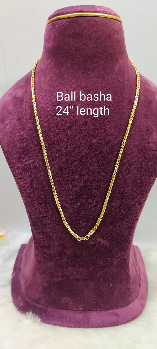 Pure panchaloham unpolished balbasha chain