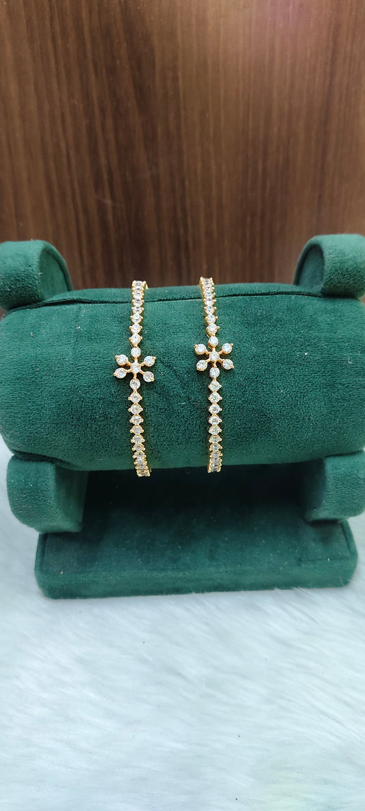 Pure panchaloham daimond look kada bangle