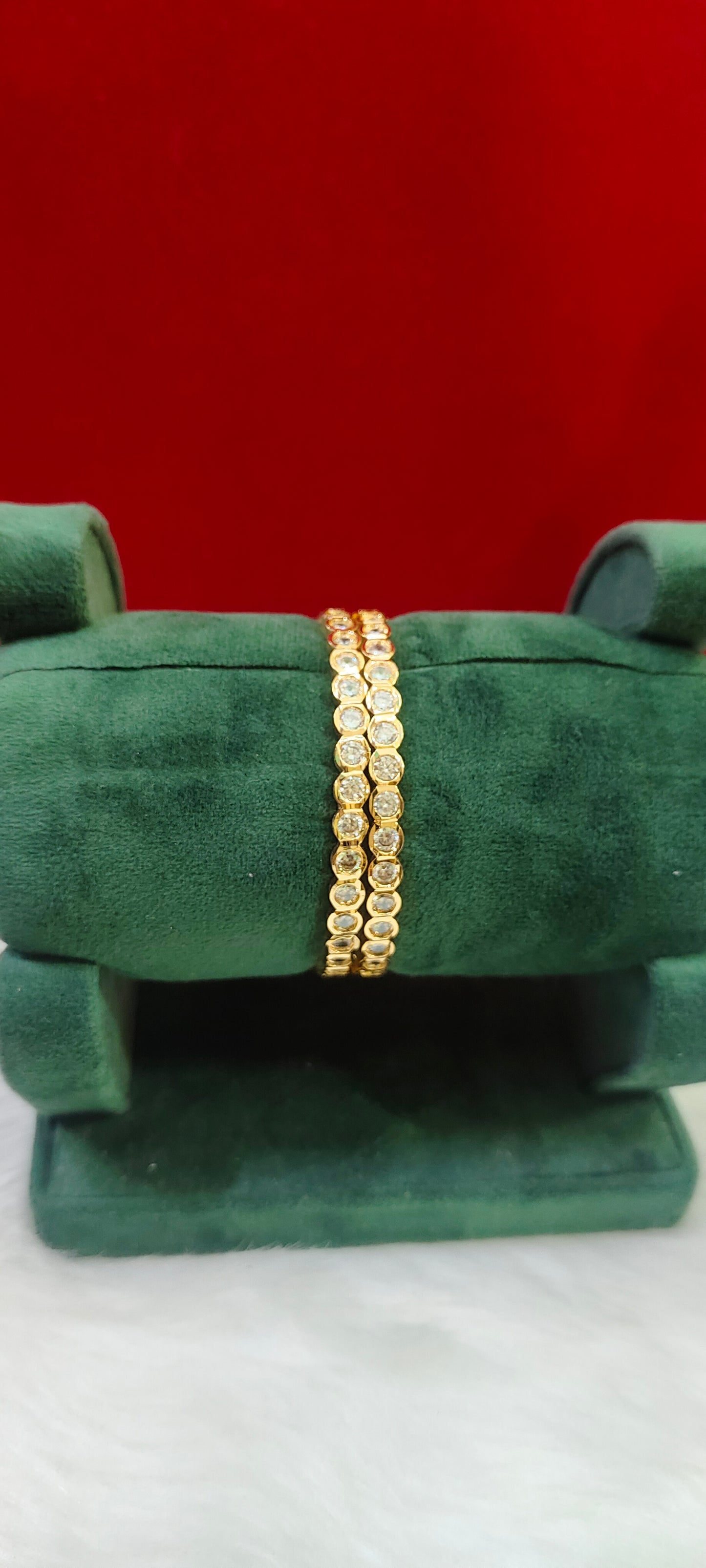 Pure panchaloham dimond look bangles