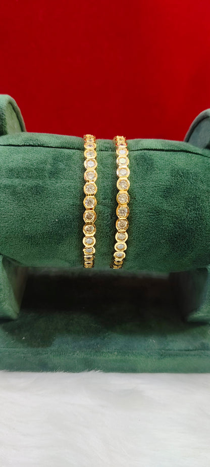 Pure panchaloham dimond look bangles