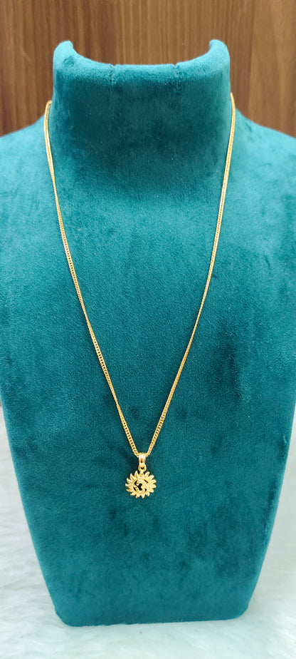 Premium micro gold plated 18" length simple chain