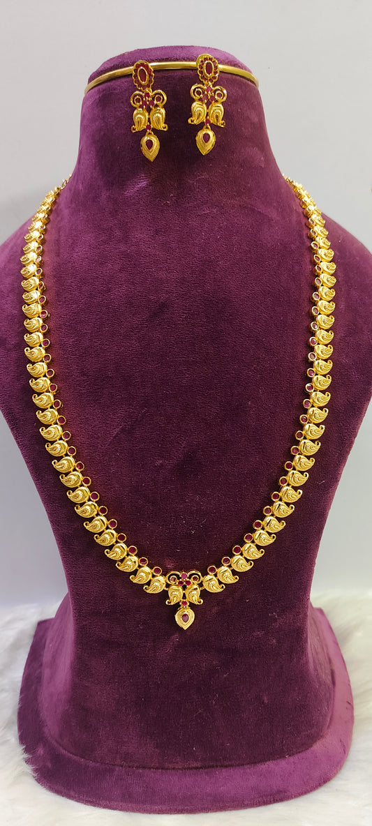 100% gold look Mango ruby  haram
