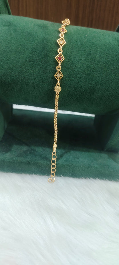 Pure panchaloham unpolished ladies bracelet