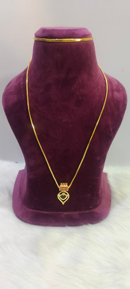 100%gold look 18" chain