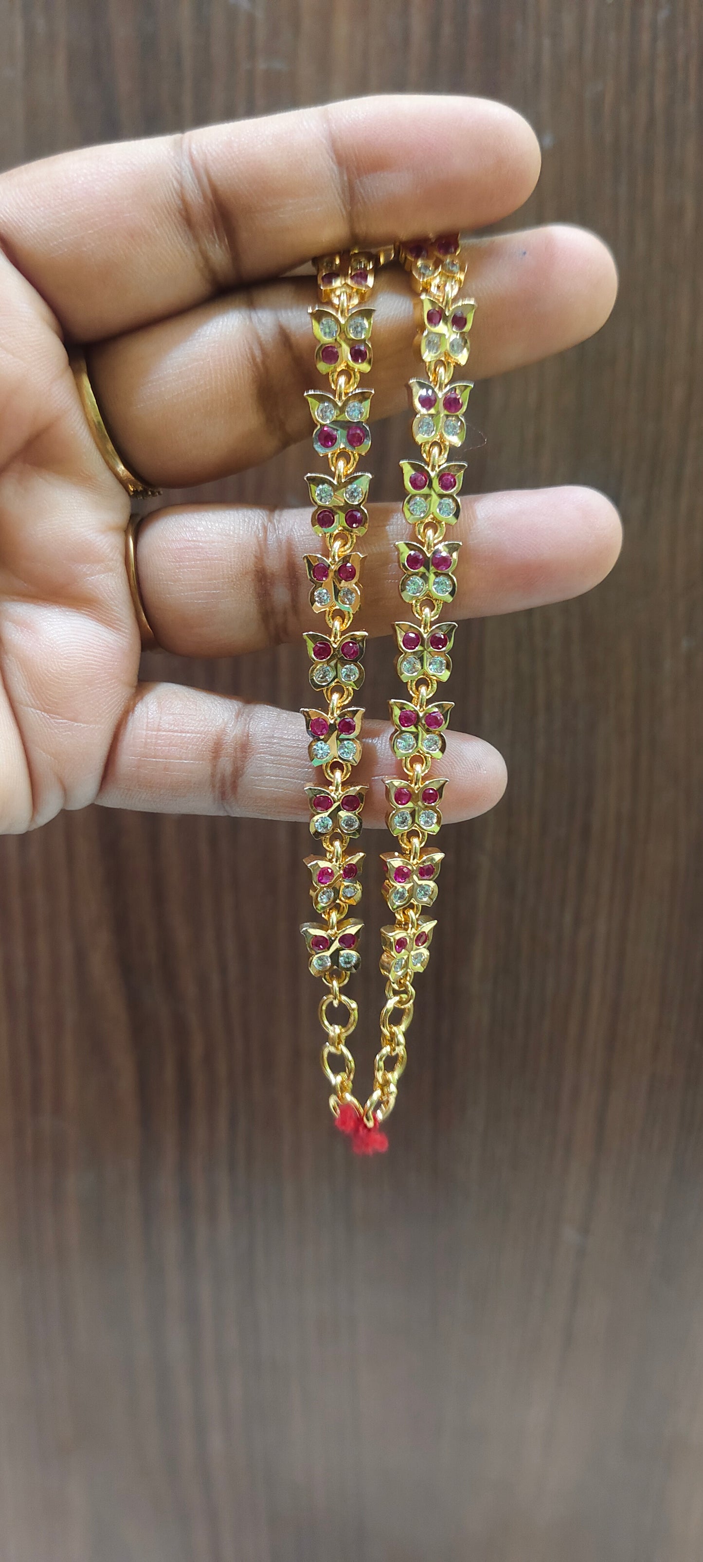Pure panchaloham ruby and white maati