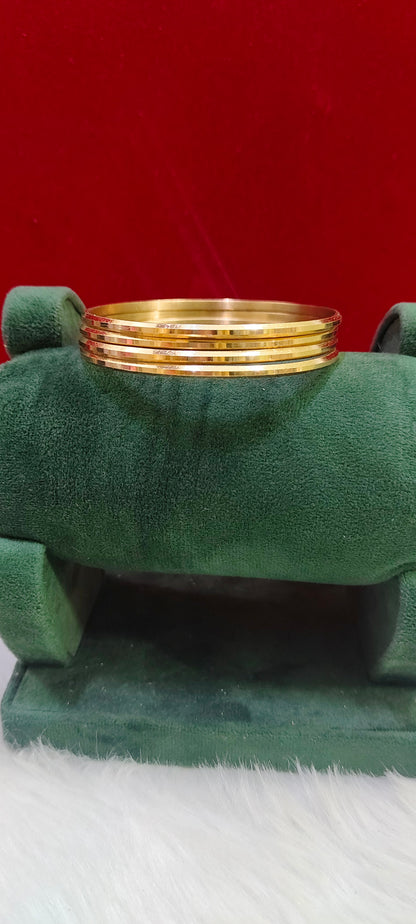 Pure panchaloham unpolished 4 bangles