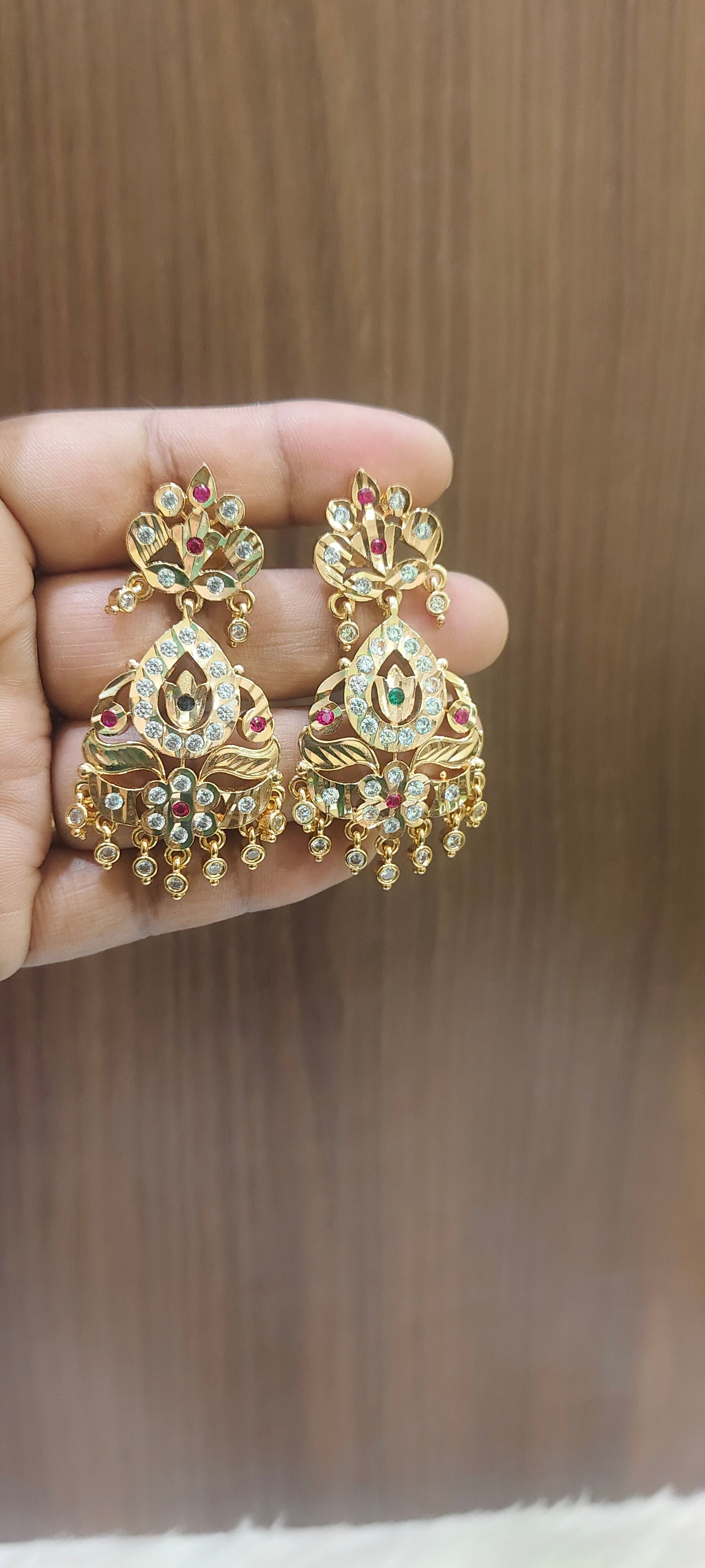 Pure panchaloham unique style big earrings