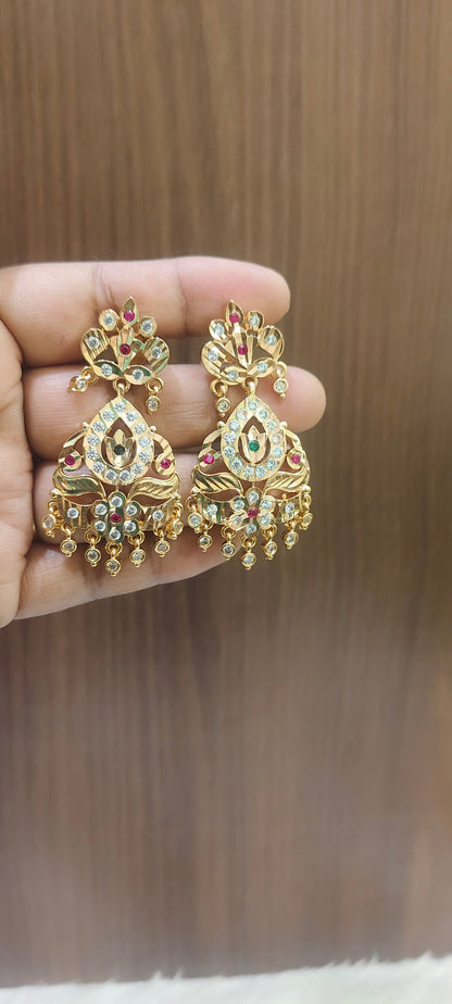 Pure panchaloham unique style big earrings