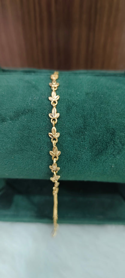 Pure panchaloham unpolished ladies bracelet
