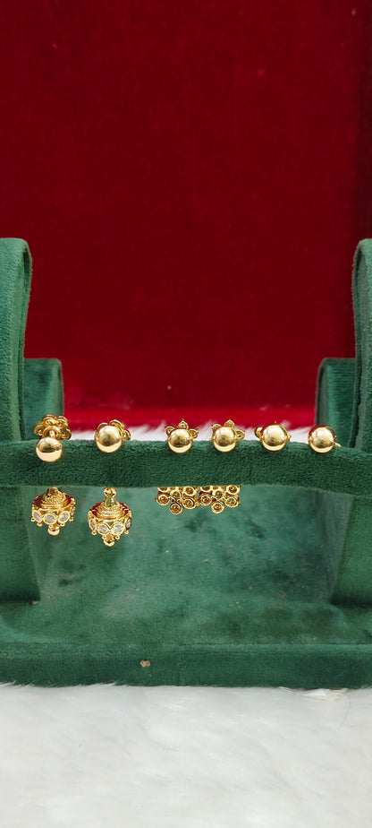 Pure panchaloham 3 set earrings combo