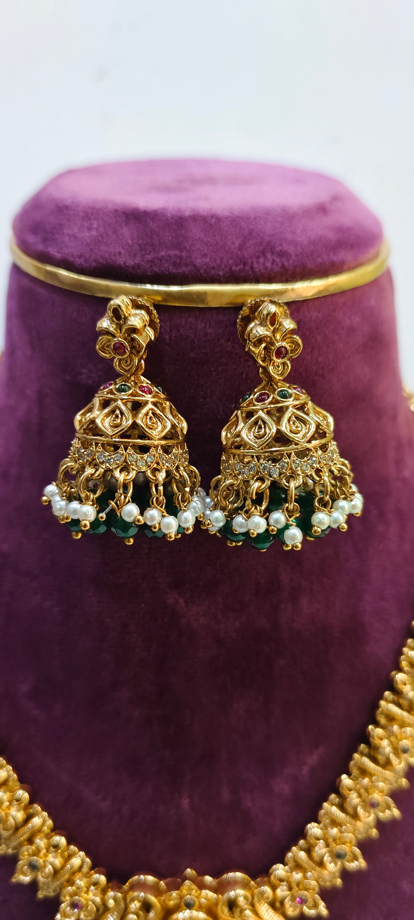 Premium nakshi necklace set