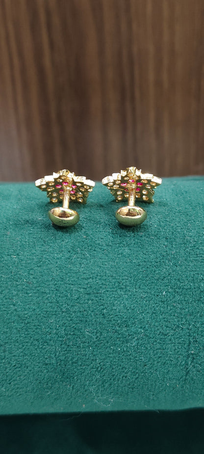 Pure panchaloham Flower studs