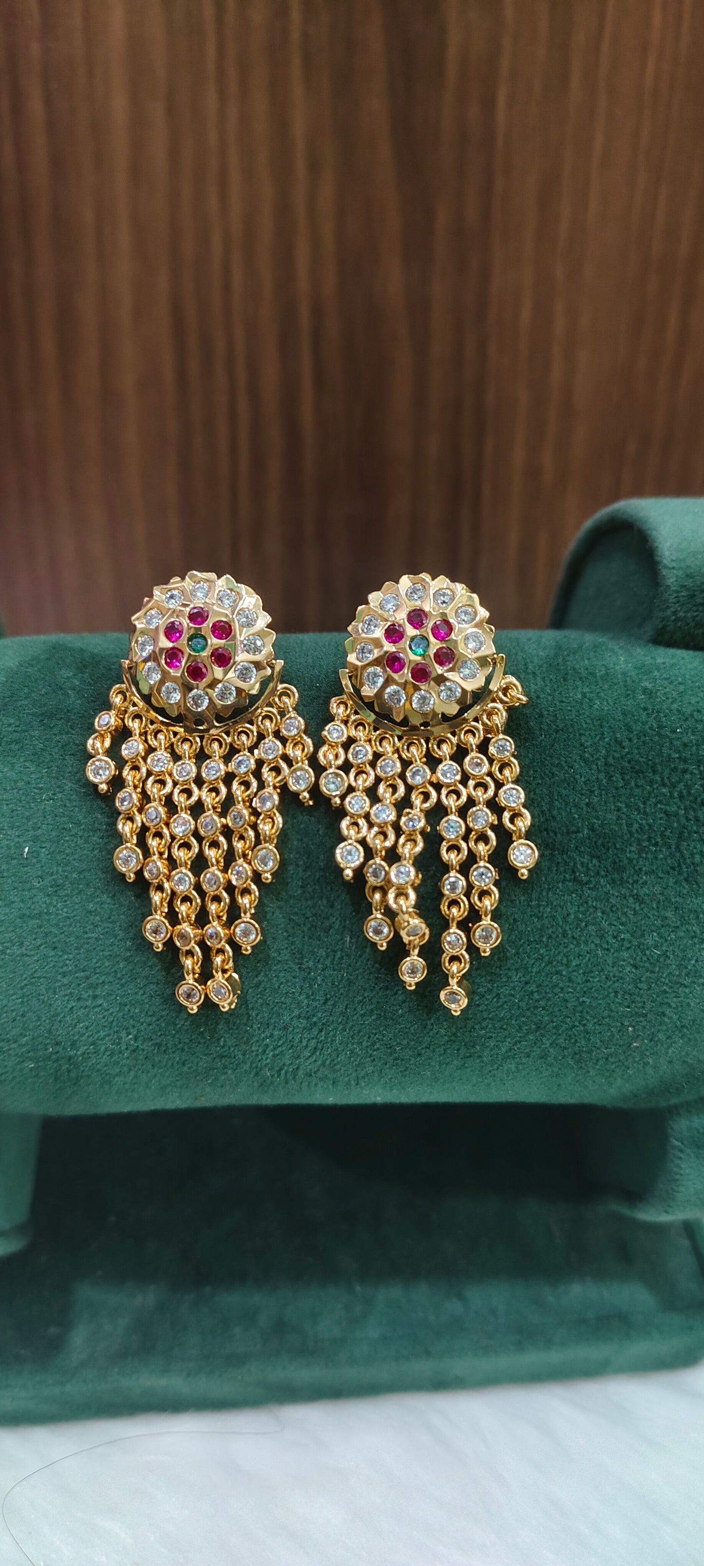 Pure panchaloham vintage look medium size earrings