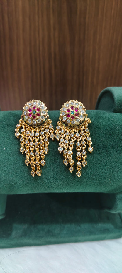 Pure panchaloham vintage look medium size earrings