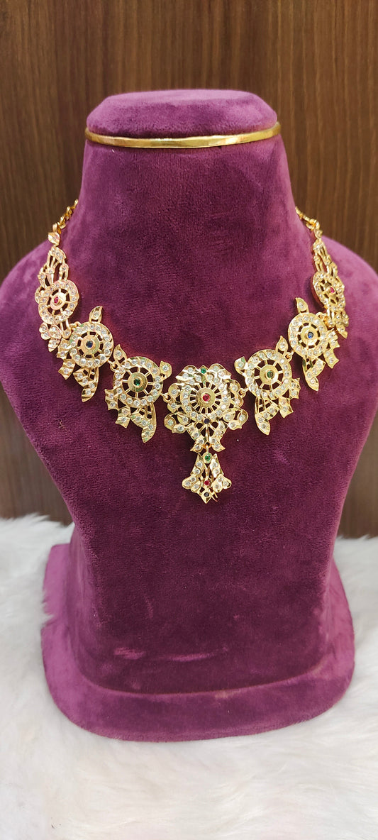 Pure panchaloham royal look necklace