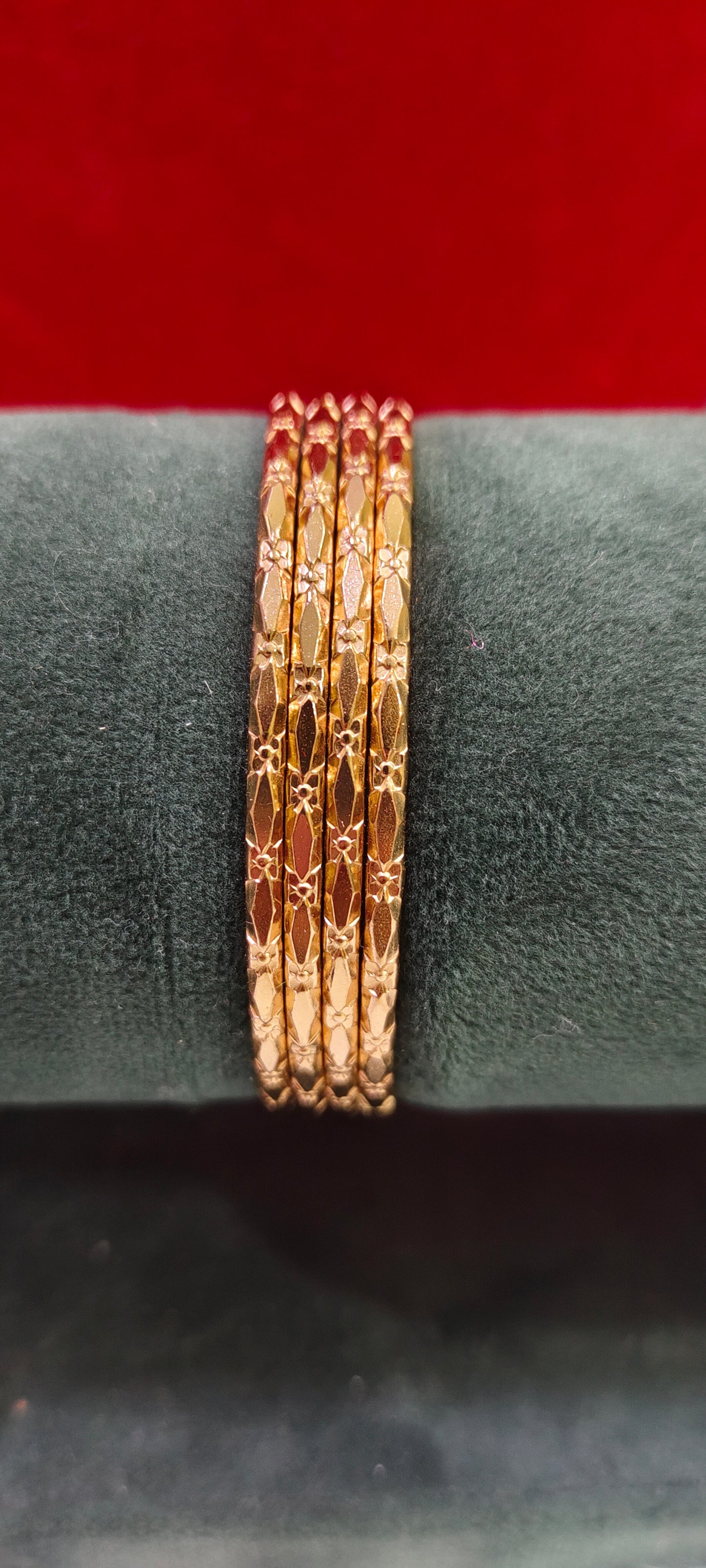 Pure panchaloham unpolished 4 bangles