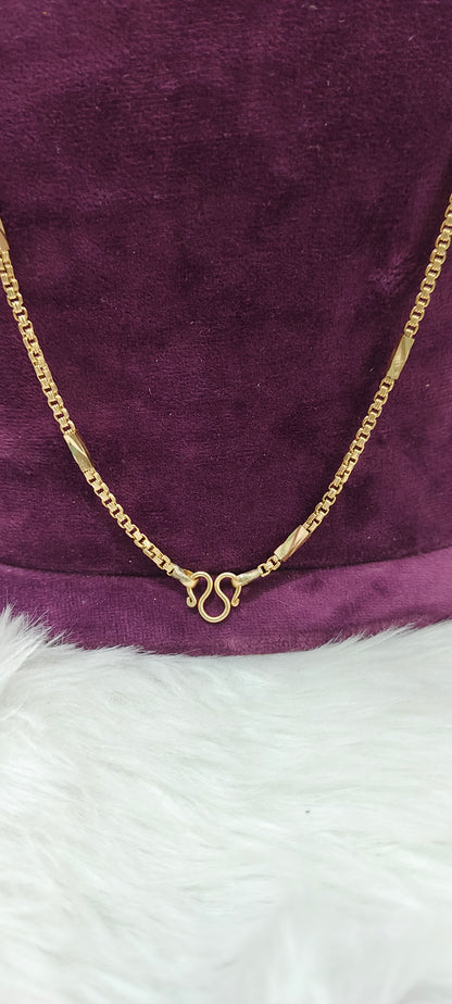 Pure panchaloham unpolished 30" length bharati model chain