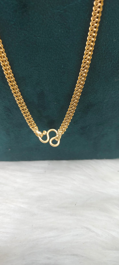 Pure panchaloham unpolished double v cut chain