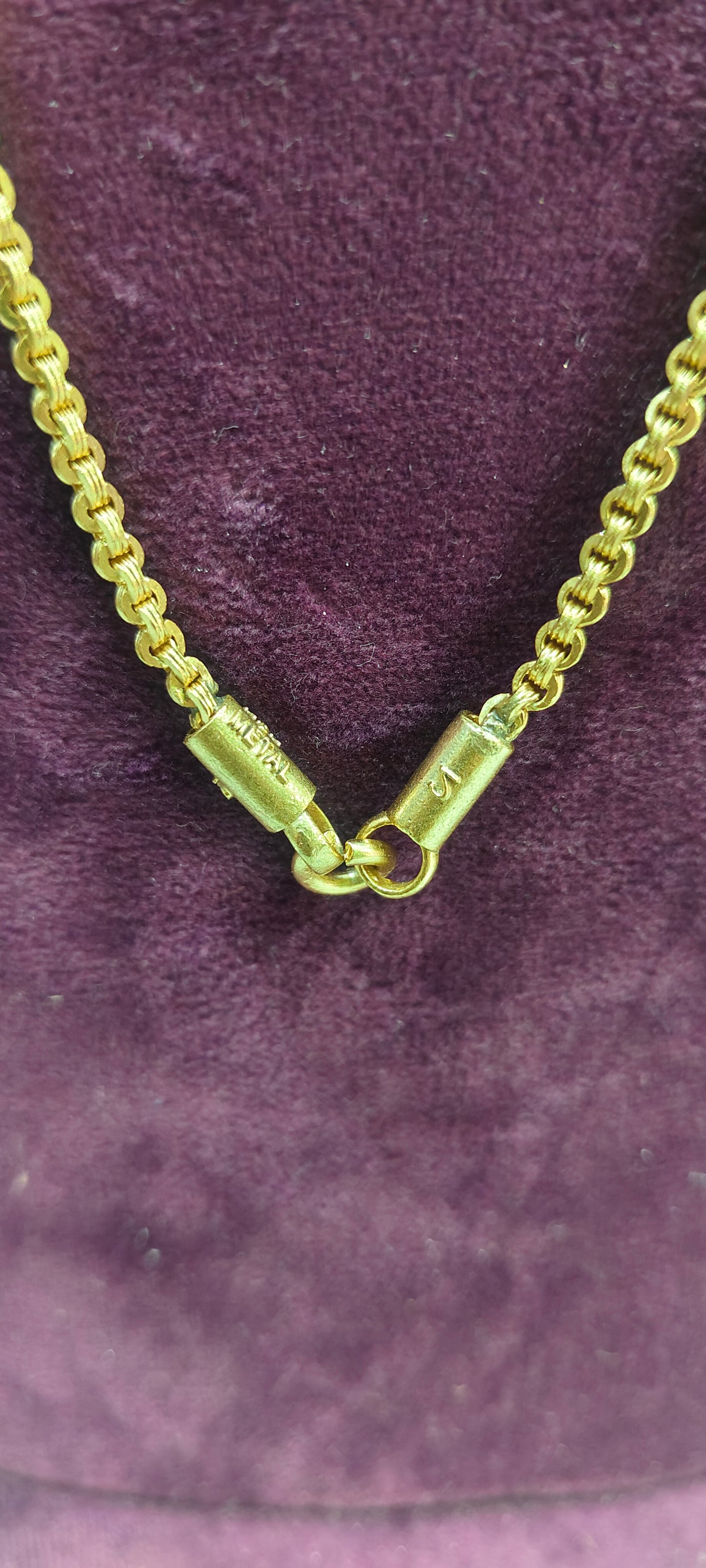 Pure panchaloham unpolished malbar model 24" length thali chain