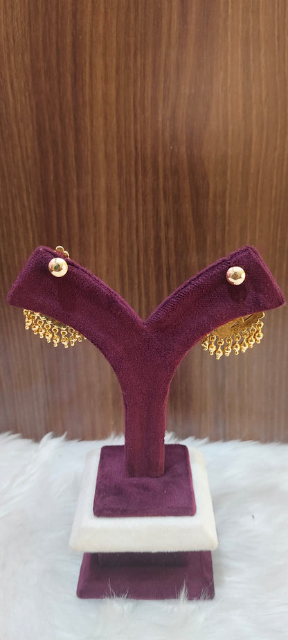 Pure panchaloham vintage look big earrings
