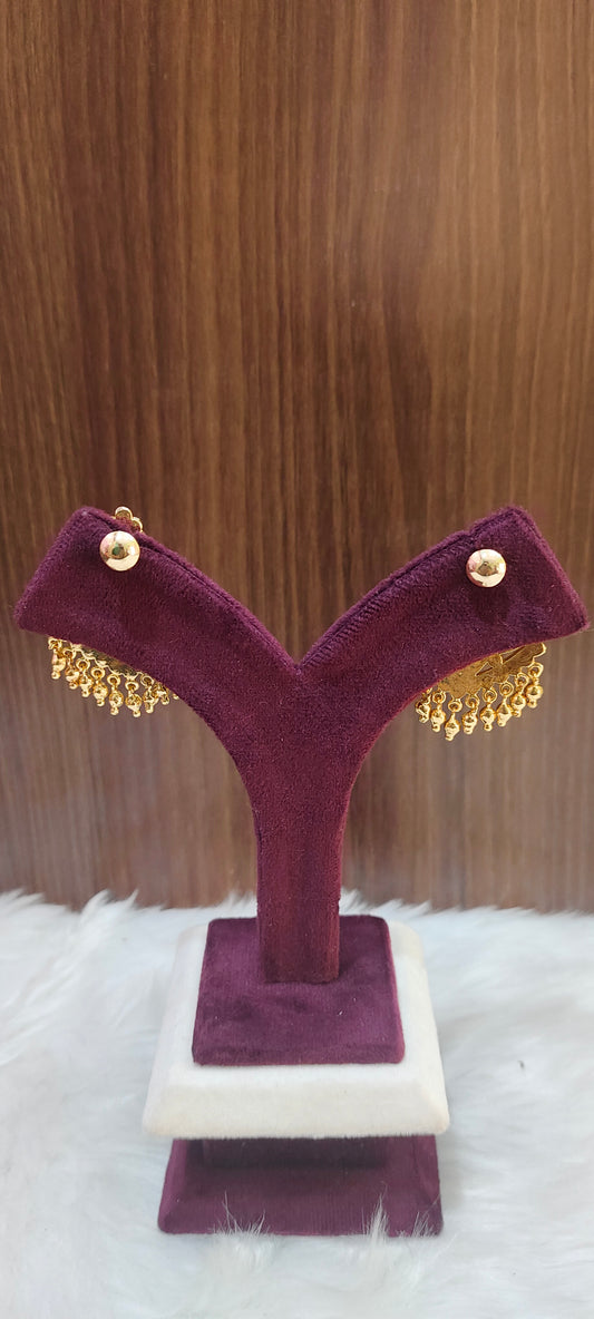 Pure panchaloham vintage look big earrings