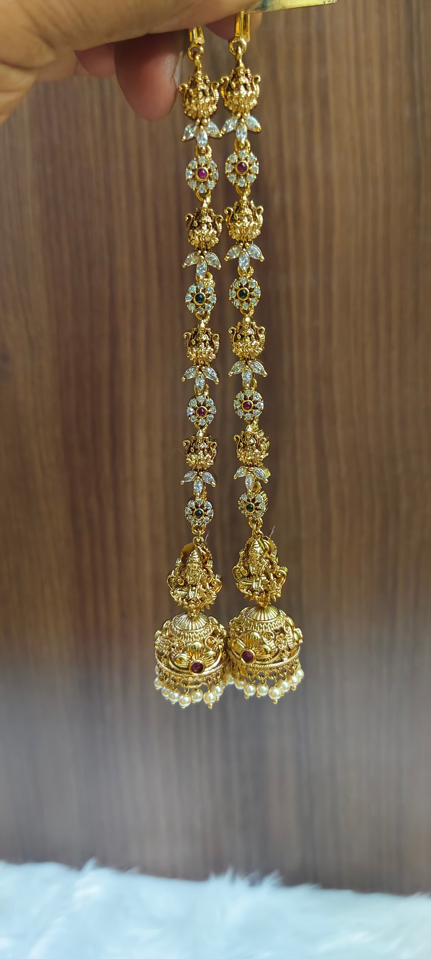 Premium high nakshi earrings and maatis combo