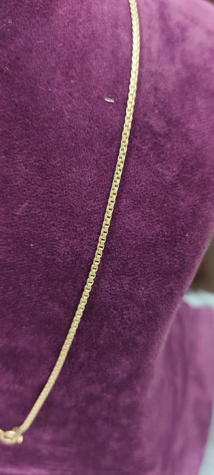 Pure panchaloham unpolished 18" length simple chain