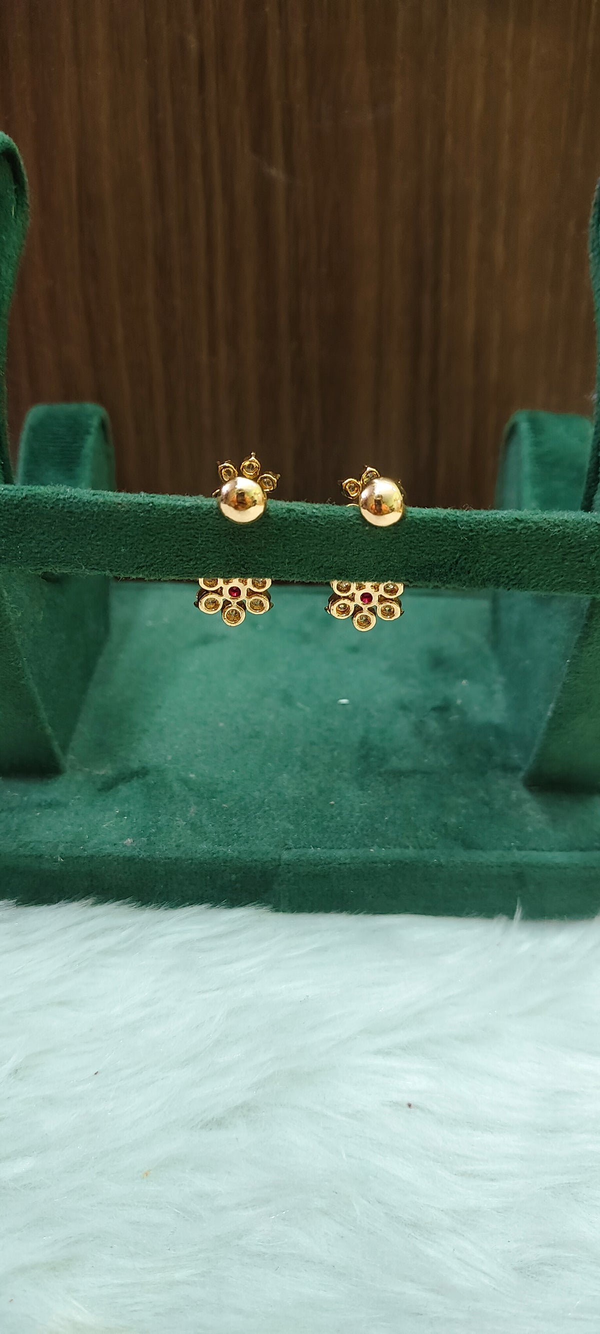 Pure panchaloham daimond look earrings