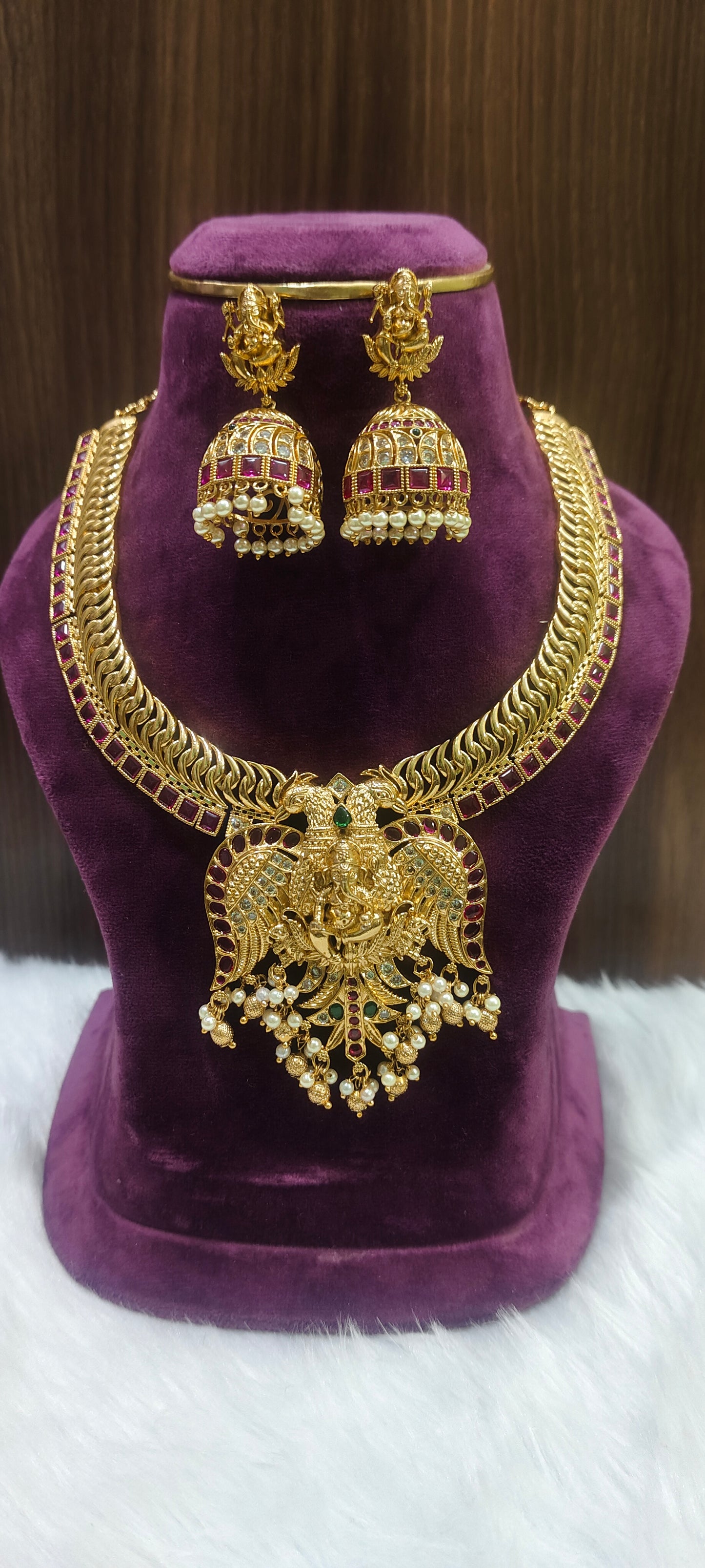 High quality jilebi necklace set