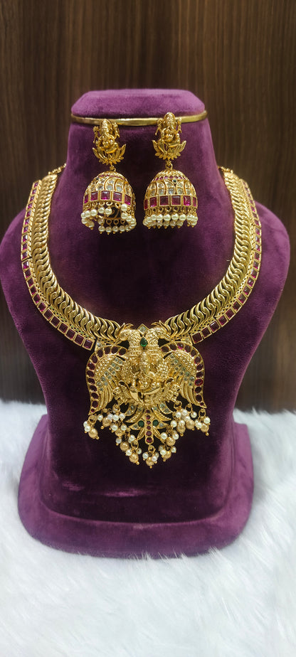 High quality jilebi necklace set