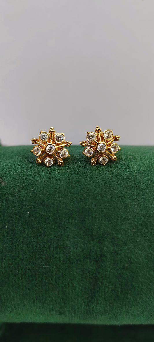 Pure panchaloham dimond look studs