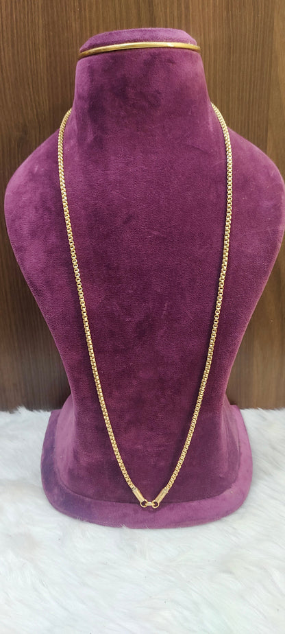 Pure panchaloham unpolished 30" length bharathi model thali chain