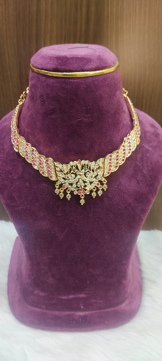 Pure panchaloham royal look kante( please avoid this necklace if u have broad neck)