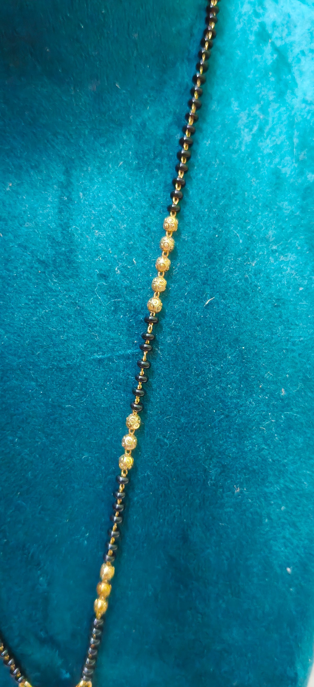 Premium nakshi lakshmi Devi pendent black beads