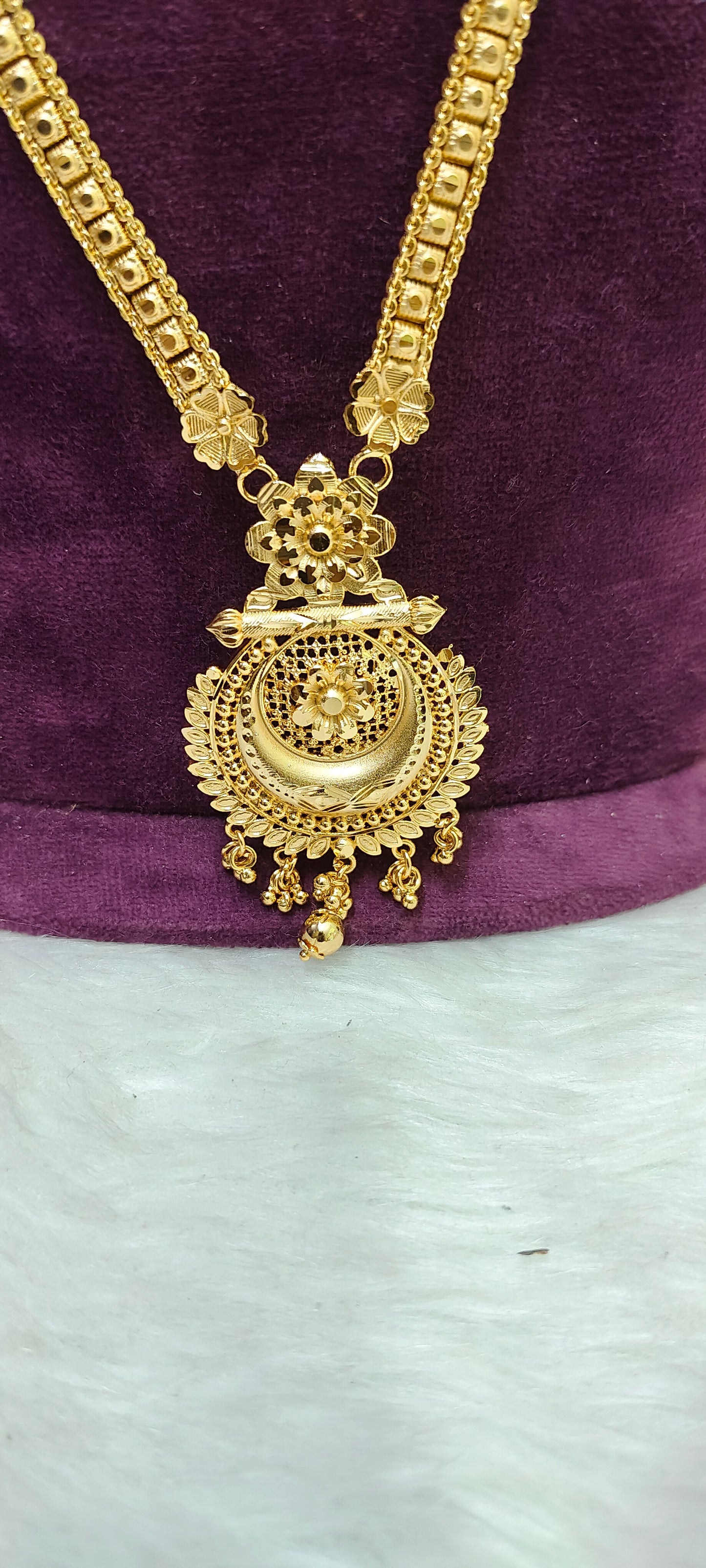 100% real gold look simple long haram