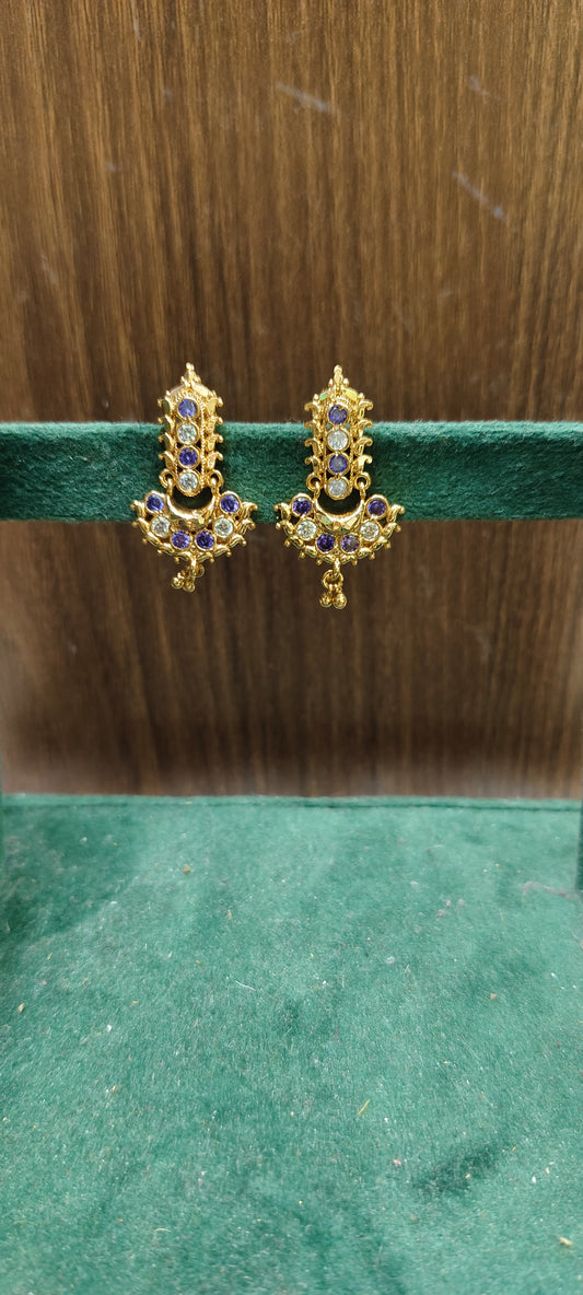 Premium micro gold plated daily wear earrings