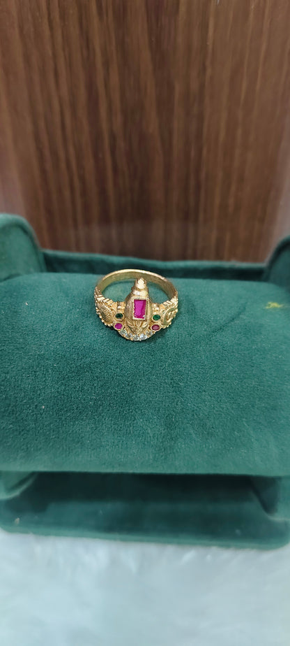 Pure panchaloham unpolished balaji Ring