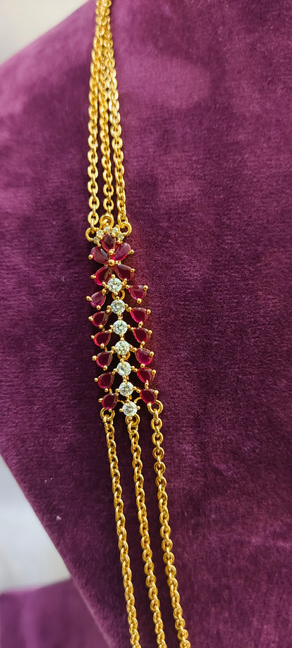 Premium nakshi trendy side brouch chandraharam