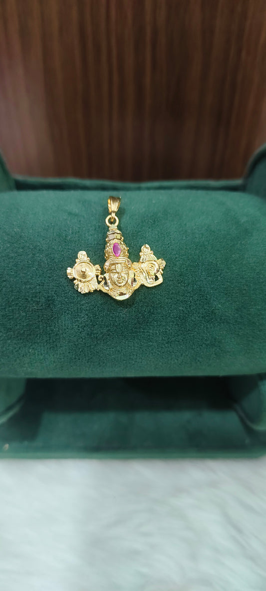Pure panchaloham unpolished balaji pendant
