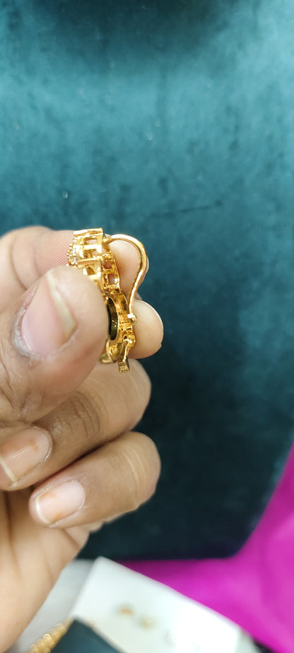 Premium nakshi Ganesh pendant back d hook
