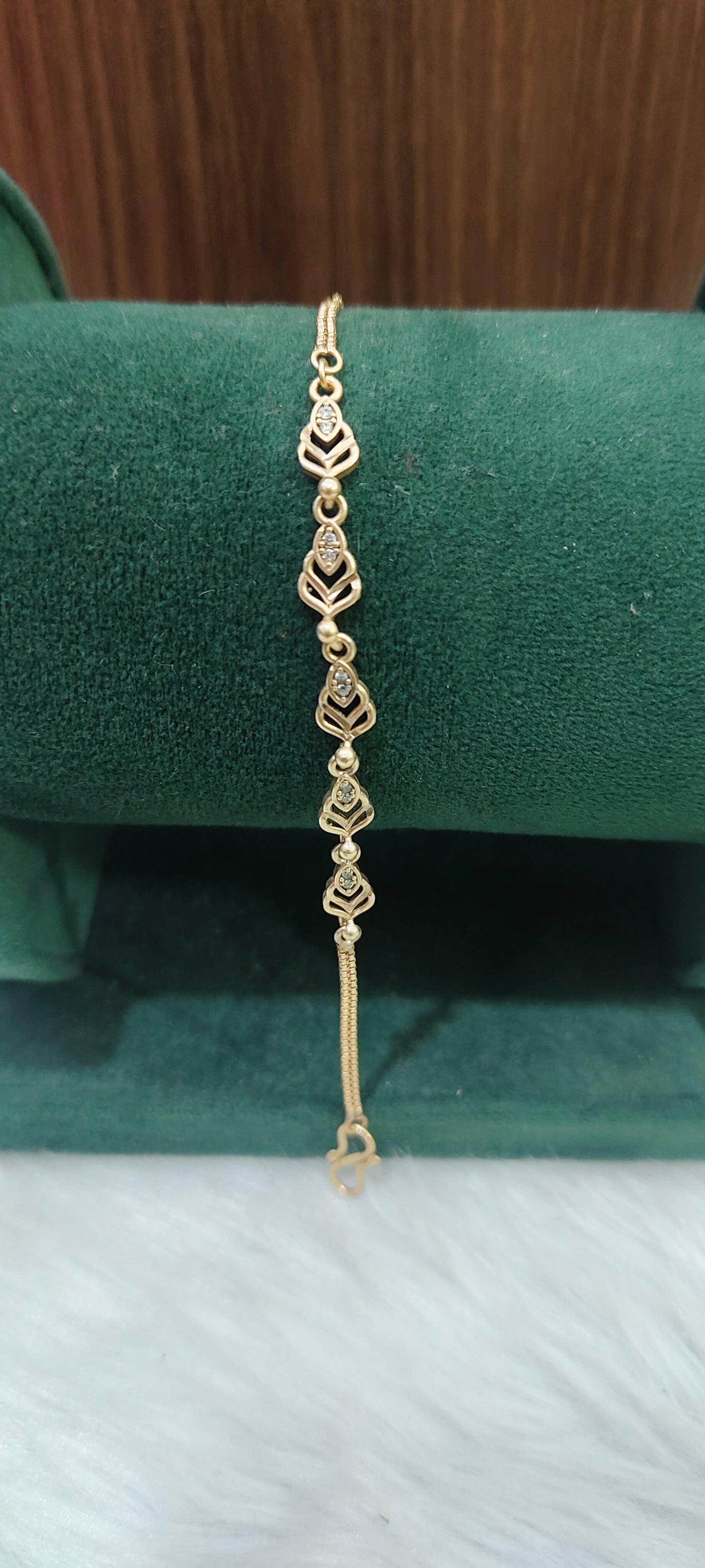 Pure panchaloham unpolished ladies bracelet