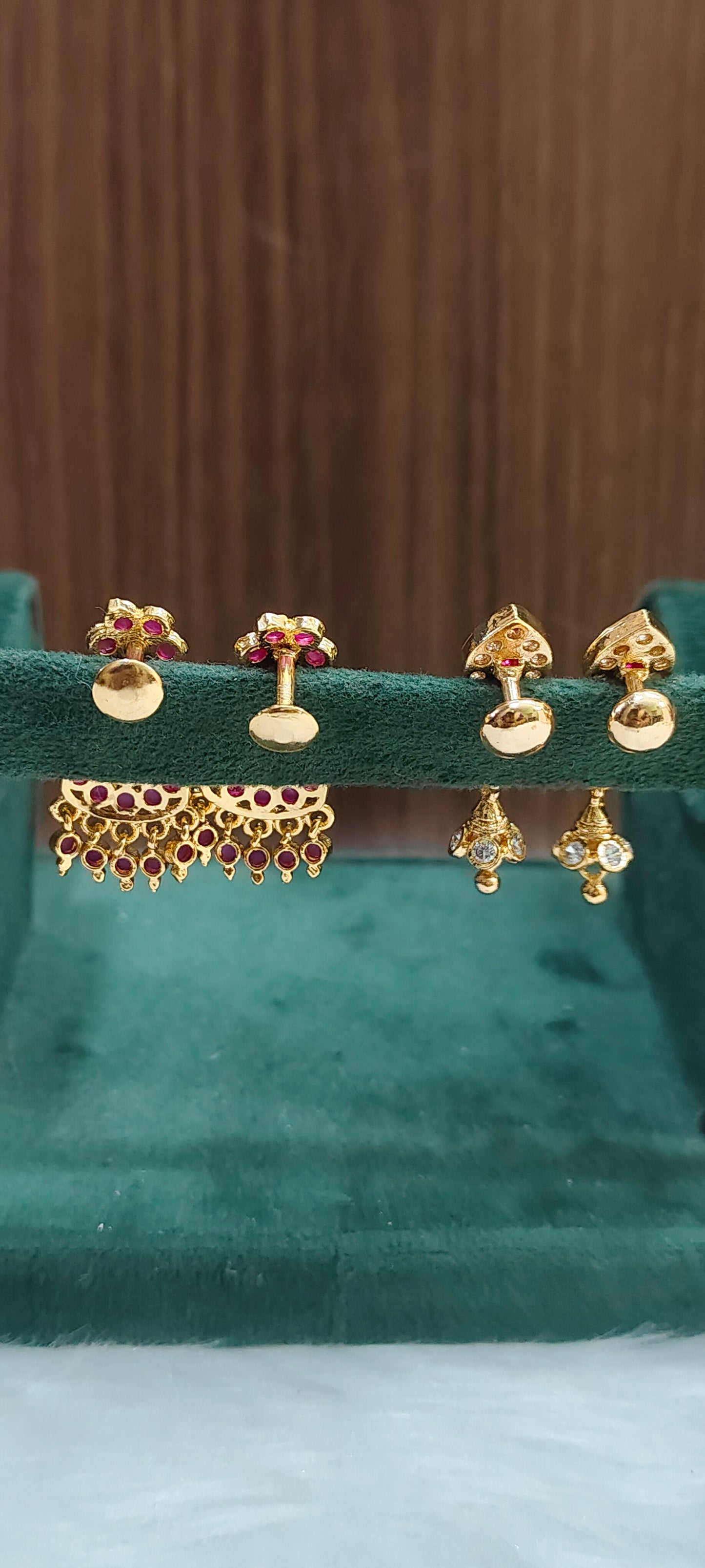 Pure panchaloham 2 pair earrings combo