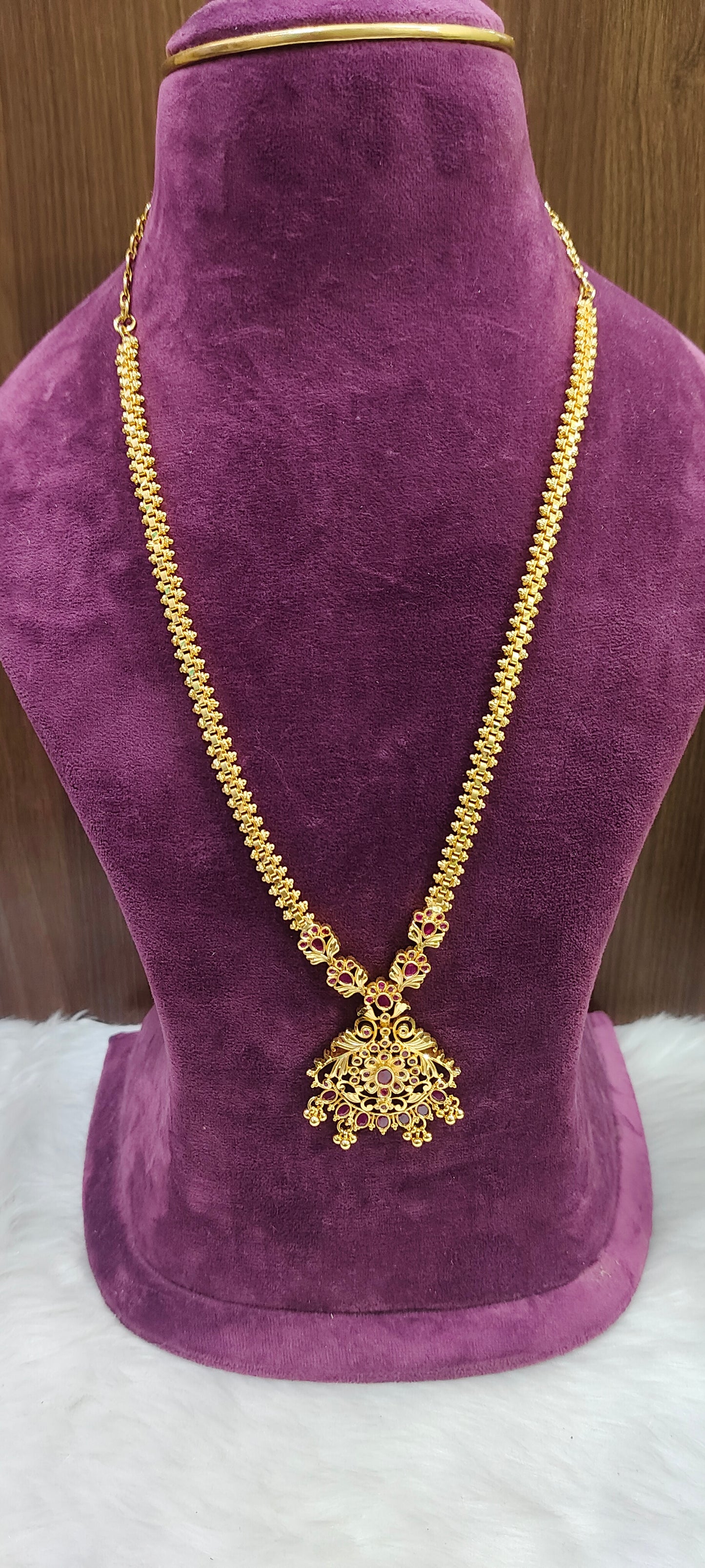 100% gold look 24" length mini haram set