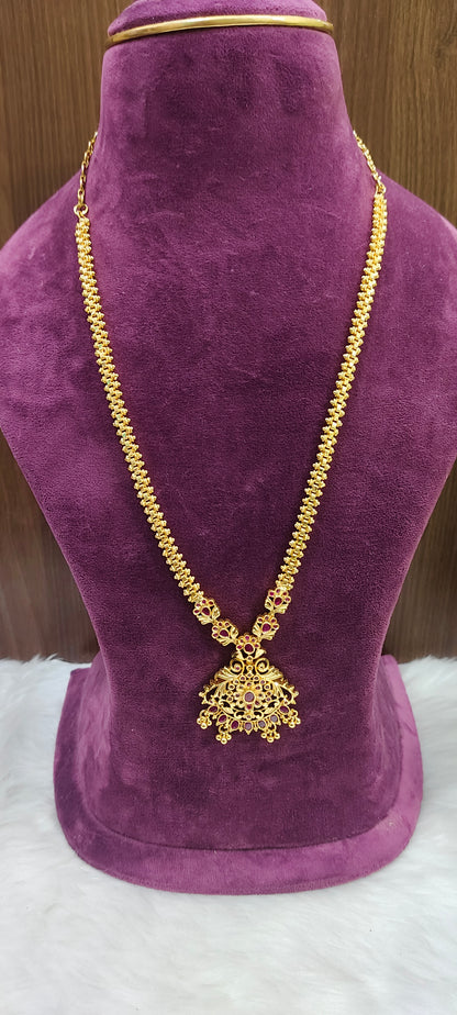 100% gold look 24" length mini haram set