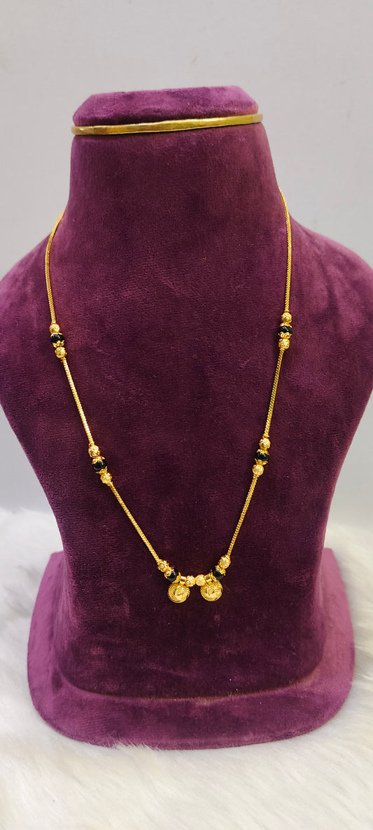 100% gold look hand made black beads